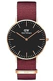 Daniel Wellington Unisex Erwachsene Analog Quarz Smart Watch Armbanduhr mit Stoff Armband DW00100273