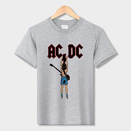 INSTO T-Shirt Mode 3D Impression Court Manche Tee ACDC Roche Imprimé Maillot De Corps Unisexe Portant Confortable