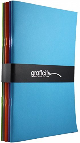 graff-city Sketch Book Paquete - 5x A4 sketchpads