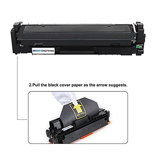 5 Stück Amstech kompatibel toner 410X CF410X CF411X CF412X CF413X Tonerkartusche replacement fuer HP LaserJet Pro M452dw M452nw M452dn MFP M377dw M477fnw M477fdn M477fdw M377dw Standard Yield ( 2 CF410X Schwarz, 1 CF411X Cyan, 1 CF412X Gelb, 1 CF413X Magenta, K-6500 C/M/Y-5000 Seiten) - 4