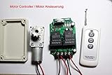motor dc 12v steren Puede encender / apagar el receptor con el transmisor (remoto) desde cualquier ubicación dentro de una distancia confiable. Las señales de radio inalámbricas pueden pasar a través de paredes, pisos y puertas.