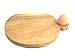 Produktbild Frühstücksbrett Ø 23,5 cm mit Eierhalter Ø 5,5 cm/Vesperbrett Teller/Steakbrett mit Saucenbehälter aus Holz - Fairtrade und Unterstützung eines Hilfsprojektes in Thailand