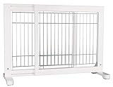 Variabel Anpassbar Trixie 39455 Hunde-Absperrgitter, Holz, 65-108 × 61 cm, weiß