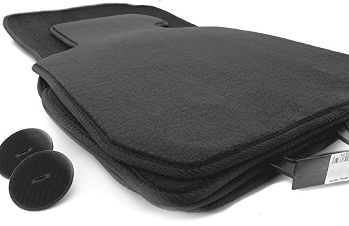 BMW KH Teile - Tappetini in Velluto per Auto Serie 1 (E87), qualità Originale, Confezione da 4 Pezzi, Colore: Nero