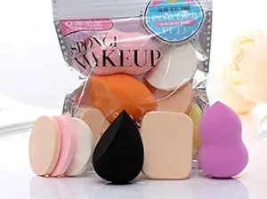 JC 6-in-1 Makeup Sponge|| Makeup Items for Girls ( Pack of 1 )- (Multicolour)