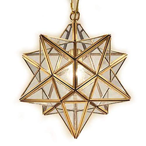 Preisvergleich Produktbild Messing Kronleuchter Gang Restaurant Lampe Persönlichkeit Kreative Sterne Lichter Veranda Gang Kleine Kronleuchter Holz Wohnzimmer Kronleuchter