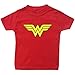 Wonder Woman Baby T-Shirt. (0-3 months, Red T-Shirt)