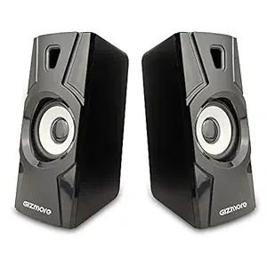 GIZMORE GIZ Twin 2010 1000 Watt 2.0 Channel USB Multimedia Speaker (Black)