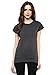 Cenizas Women Dark Grey Solid Round Neck T-Shirt RS.299.00