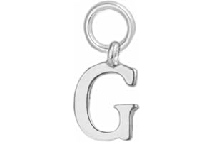 SUGARKITTEN LONDON Sterling Silver A-Z Letter Alphabet Initial DIY Charm Pendant 8 x 15mm