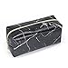 Produktbild sunnymi Beauty Travel Kosmetische Schmuck Tasche Mädchen Mode Multifunktions Make-up Pinsel Organizer Tasche (Schwarz, 19 * 9 * 7cm)