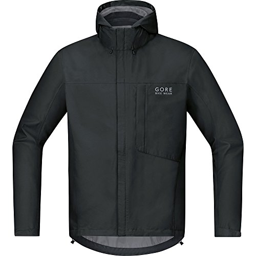 GORE BIKE WEAR Chaqueta para ciclismo en carretera o MTB, Hombre, Ligera, GORE-TEX, Paclite Jacket, Talla L, Negro, JGELMP990005