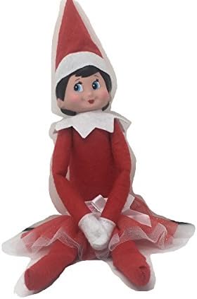 KidsdollClaus Claus Couture Clothing for Elf on the Shelf Boy Girl, New Decor Doll Flower Skirt for a Christmas Family Tradition (Flower Skirt)