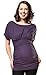 Picchu Maternity Ruched Tunic Top, Purple, size 10