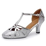 3.Suela de gamuza antideslizante, adecuada para música latina, salsa, tango, baile y baile de salón