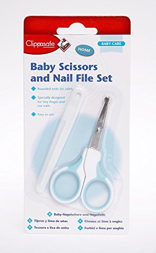 Clippasafe Baby Scissors & Nail File Set