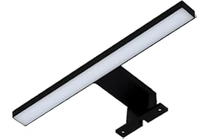 ‎KWAZAR LUMINAIRE Kwazar Luminaire LED Spiegelleuchte für Badezimmer, Neutralweiß 4000K, IP44, 230V, Wandleuchte & Spiegellampe, Moderne Beleuchtung für Badezimmerschrank, Anita (Schwarz, 5W)
