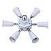 Produktbild SODIAL 1 Sockel in 7 Standard E27-Sockel Licht Lampe Splitter Adapter Halter Buchse fuer Home Studio Tageslichtlampen