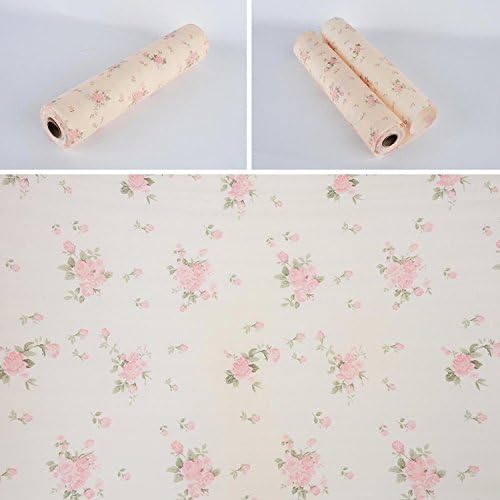 RRROB 30x300cm Kitchen Shelf Contact Paper Cabinet Drawer Liner Table Mat - Floral
