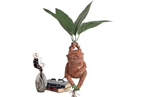 Syfunlv Magical Creatures Mandrake, Harry Potter Toy Dolls, Hand Painted Magical Creature, Harry Pot Mandrake Ornament, Cadeau pour la Maison, Le Jardin, la Cour, la pelouse, 5 x 13 cm