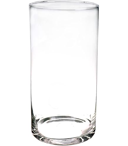 Vaso rotondo vetro trasparente - Vasi da Arredamento