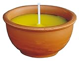 Mondo Verde CEZ04RI - Pack de 48 velas citronela antimosquitos de 9 x 4 cm, color amarillo