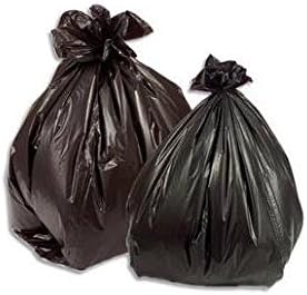 Pack of 200 Plastic Low Density Bag 100 Litre Bin Liners Black