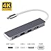 Produktbild WU-MINGLU Typ C HDMI 4k Adapter, USB C zu HDMI USB 3.0 Hub Power Delivery Thunderbolt 3 Multiports Konverter für Samsung S8/S8+/S9/S9+/Note8(Samsung DeX),MacBook/MacBook Pro,Dell XPS,Surface Book 2