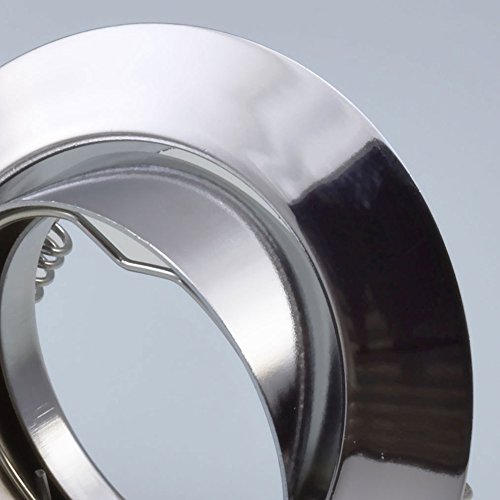 Einbaustrahler 104S-TP Einbaulampe Einbauleuchte Spot Einbauspot GU10 Chrom Einbauspot - 6