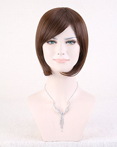 Women's Short Straight BOB Wig (Model: Jf010710) (Dark Brown)