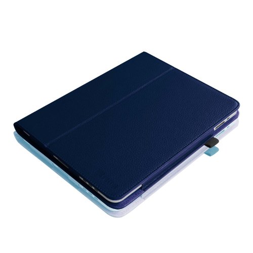 Fintie Apple iPad 1 Hülle Case Schutzhülle Etui Tasche – Folio Slim Fit Ständer Kunstleder Smart Cover mit Stylus Loop für iPad 1st Generation, Marineblau - 8