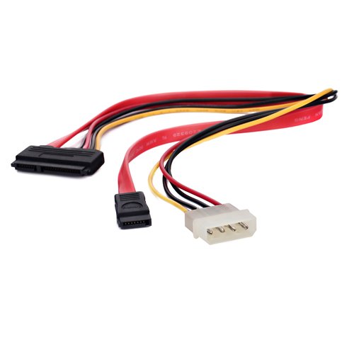 SODIAL(R) 15 + 7 Pin SATA Power/ Daten auf 4 Pin IDE Stromkabel - 3