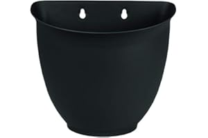 The HC Companies Planter, Black, 8 Inches