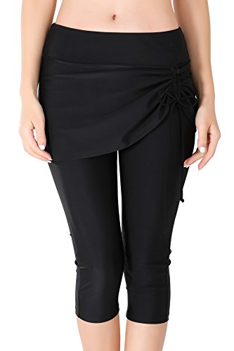 Haines Womens Capri Swim Shorts Tights Sport Swimming Running