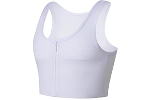 JARAZIN Zipper Chest Binder for Women Transgender FTM Binder Bra Chest Breast Binder Trans