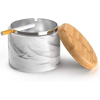 Aschenbecher Mit Deckel Edelstahl - Winddicht & Geruchsdicht Für Auto & Outdoor