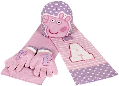 Peppa Pig - 3 piece Hat, Scarf and Gloves set