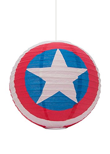 Preisvergleich Produktbild Marvel Comics - Papierlampe Hängelampe - Captain America - Logo