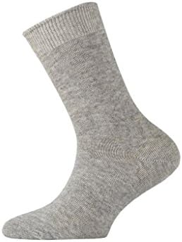 3 Pairs of Childrens Cotton Ankle Socks (6-8.5, Grey Marl) - UK Made