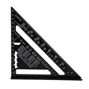 STORE99 7 Inch Metric Aluminum Alloy Speed Square Roofing Triangle Angle Protractor