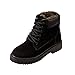 Produktbild Sannysis Stiefeletten Damen Elegant Wintermode Stiefeletten Plus Velvet High-top Wedge Flache Schneeschuhe Schwarz Grün
