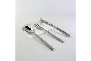 IKONA INNOVATION PLASTICS DESIGN IKONA Poggia Posate da Tavolo in Plexiglass Colorato | Set da 6 pz | Idea Regalo Elegante per Mise En Place| Disegnato e Prodotto in Italia (Large, Bianco)