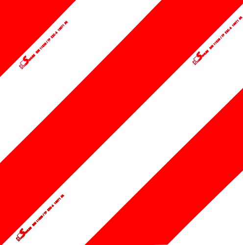 Pegatina de advertencia de 423 x 423 mm reflectanteDIN11030 TPESC autorización para vehículos agrícolas y forestales aptas para Francia.