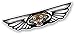 Produktbild Vintage Traditionelle geflügelten Emblem Design mit brüllendem Bengal Tiger Motiv für Motorrad Biker Helm Auto-Aufkleber Vinyl Aufkleber 130 x 30 mm