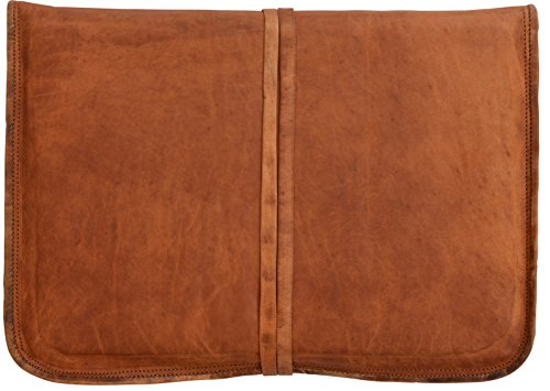Gusti Leder nature  Chris  Tasche f  r Laptop mit Bildschirmdiagonale 15 6  Notebooktasche 40 x 28 x 6 cm MacBook Pro 15  H  lle Ziegenleder Braun L7