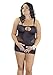 Produktbild Andalea Damen Baby Doll Schwarz Schwarz Gr. XXX-Large, Schwarz - Schwarz