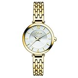 s.Oliver Damen-Armbanduhr Analog Quarz IP Gold SO-15099-MQR