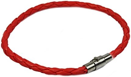 Salmon Pink Braided Friendship Bracelet, Plaited (Platted) Leather, (Surf, Surfer Style Wristband), Unisex