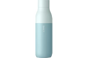 LARQ Bottle PureVis 740ml - Botella de agua de acero inoxidable con aislamiento, purificador de agua UV y premiado diseño | Reutilizable y ideal para viajar | 2 Años de Garantía, Seaside Mint