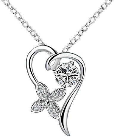 LoveDua Elegant Zircon Necklace for Women,Gold Plated Pendant Birthday Gifts for Bridesmaid Wedding Girl's Presents